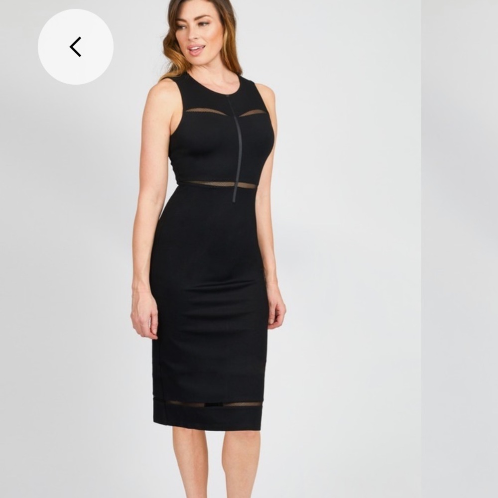 Mesh cutout dress